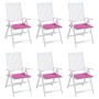 Cojines para silla de jardín 6 uds tela rosa 50x50x4 cm en Decoración | Comprar online en Foru.es