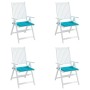 Cojines para silla de jardín 4 uds tela turquesa 50x50x4 cm en Decoración | Comprar online en Foru.es