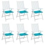 Cojines para silla de jardín 6 uds tela turquesa 50x50x4 cm en Decoración | Comprar online en Foru.es