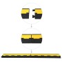 Rampas protectoras de cables 4 uds 2 canales goma 101,5 cm de vidaXL, Señales de carretera y tráfico - Ref: Foro24-142835, Pr...