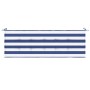 Cojín banco jardín tela Oxford a rayas azul y blanco 150x50x4cm en Decoración | Comprar online en Foru.es