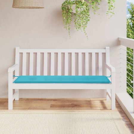 Cojín para banco de jardín tela Oxford turquesa 150x50x4 cm en Decoración | Comprar online en Foru.es