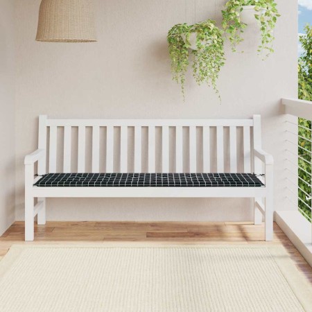 Cojín de banco de jardín Negro 180 x 50 x 4 cm Tela Oxford en Decoración | Comprar online en Foru.es