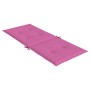 Cojín silla de jardín respaldo alto 2 uds tela rosa 120x50x3 cm en Decoración | Comprar online en Foru.es