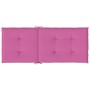 Cojín silla de jardín respaldo alto 2 uds tela rosa 120x50x3 cm en Decoración | Comprar online en Foru.es