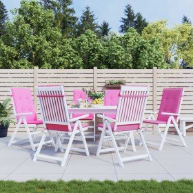 Cojines para sillas con respaldo alto 6 uds tela rosa en Decoración | Comprar online en Foru.es