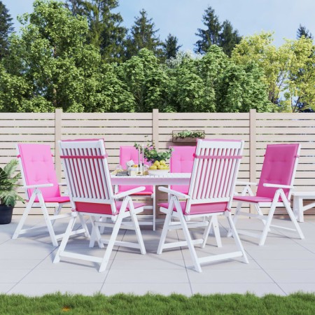 Cojines para sillas con respaldo alto 6 uds tela rosa en Decoración | Comprar online en Foru.es