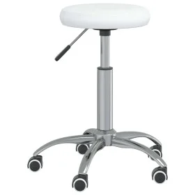 Silla de comedor de cuero sintético blanco de vidaXL, Sillas de comedor - Ref: Foro24-3085682, Precio: 56,12 €, Descuento: %