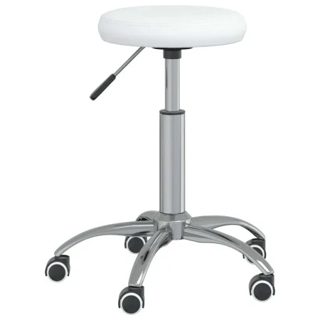 Silla de comedor de cuero sintético blanco de vidaXL, Sillas de comedor - Ref: Foro24-3085682, Precio: 56,12 €, Descuento: %