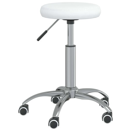 Silla de comedor de cuero sintético blanco de vidaXL, Sillas de comedor - Ref: Foro24-3085682, Precio: 57,18 €, Descuento: %