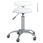 Silla de comedor de cuero sintético blanco de vidaXL, Sillas de comedor - Ref: Foro24-3085682, Precio: 57,18 €, Descuento: %