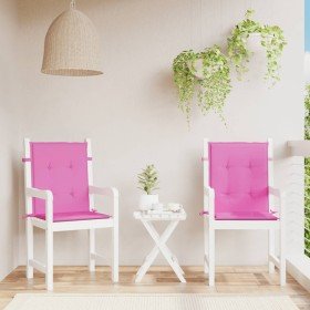 Cojines para silla con respaldo bajo 2 uds tela rosa en Decoración | Comprar online en Foru.es