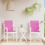 Cojines para silla con respaldo bajo 2 uds tela rosa en Decoración | Comprar online en Foru.es