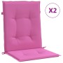 Cojines para silla con respaldo bajo 2 uds tela rosa en Decoración | Comprar online en Foru.es