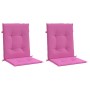 Cojines para silla con respaldo bajo 2 uds tela rosa en Decoración | Comprar online en Foru.es