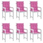 Cojines para silla con respaldo bajo 6 uds tela rosa en Decoración | Comprar online en Foru.es