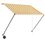 Toldo retráctil con LED amarillo y blanco 150x150 cm de vidaXL, Toldos - Ref: Foro24-145908, Precio: 42,39 €, Descuento: %