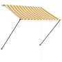 Toldo retráctil con LED amarillo y blanco 150x150 cm de vidaXL, Toldos - Ref: Foro24-145908, Precio: 42,39 €, Descuento: %
