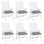 Cojines de silla de jardín 6 uds tela Oxford gris 40x40x7 cm en Decoración | Comprar online en Foru.es