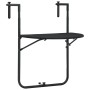 Mesa balcón colgante plástico aspecto ratán negro 60x64x83,5 cm de vidaXL, Mesas de jardín - Ref: Foro24-47894, Precio: 51,51...