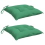 Cojines de silla de jardín 2 uds tela Oxford verde 40x40x7 cm en Decoración | Comprar online en Foru.es