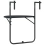 Mesa balcón colgante plástico aspecto ratán negro 60x64x83,5 cm de vidaXL, Mesas de jardín - Ref: Foro24-47894, Precio: 51,51...