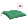 Cojines de silla de jardín 6 uds tela Oxford verde 40x40x7 cm en Decoración | Comprar online en Foru.es