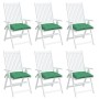 Cojines de silla de jardín 6 uds tela Oxford verde 40x40x7 cm en Decoración | Comprar online en Foru.es