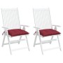 Cojines silla de jardín 2 uds tela Oxford rojo tinto 40x40x7 cm en Decoración | Comprar online en Foru.es