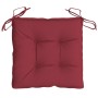 Cojines silla de jardín 6 uds tela Oxford rojo tinto 40x40x7 cm en Decoración | Comprar online en Foru.es