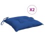 Cojines de silla de jardín 2 uds tela Oxford azul 40x40x7 cm en Decoración | Comprar online en Foru.es