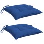 Cojines de silla de jardín 2 uds tela Oxford azul 40x40x7 cm en Decoración | Comprar online en Foru.es