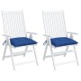 Cojines de silla de jardín 2 uds tela Oxford azul 40x40x7 cm en Decoración | Comprar online en Foru.es