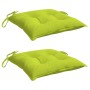 Cojines de silla de jardín 2 uds tela Oxford verde 40x40x7 cm en Decoración | Comprar online en Foru.es