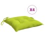 Cojines de silla de jardín 4 uds tela Oxford verde 40x40x7 cm en Decoración | Comprar online en Foru.es