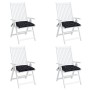 Cojines para silla 4 uds tela a cuadros negro 40x40x7 cm en Decoración | Comprar online en Foru.es