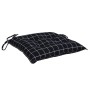 Cojines para silla 4 uds tela a cuadros negro 40x40x7 cm en Decoración | Comprar online en Foru.es