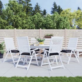 Cojines para silla 6 uds tela a cuadros negro 40x40x7 cm en Decoración | Comprar online en Foru.es