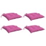 Cojines para silla 4 unidades tela rosa 40x40x7 cm en Decoración | Comprar online en Foru.es