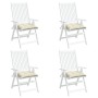 Cojines de silla de jardín 4 uds tela Oxford crema 50x50x7 cm en Decoración | Comprar online en Foru.es