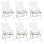 Cojines sillas de jardín 6 uds tela Oxford crema 50x50x7 cm en Decoración | Comprar online en Foru.es