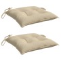 Cojines de palets de jardín 2 uds tela Oxford beige 50x50x7 cm en Decoración | Comprar online en Foru.es