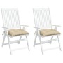 Cojines de palets de jardín 2 uds tela Oxford beige 50x50x7 cm en Decoración | Comprar online en Foru.es