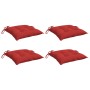 Cojines de palets de jardín 4 uds tela Oxford rojo 50x50x7 cm en Decoración | Comprar online en Foru.es