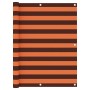 Toldo para balcón tela oxford naranja y marrón 120x500 cm en Sombrillas | Comprar online en Foru.es