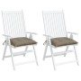 Cojines de palets de jardín 2 uds tela Oxford taupé 50x50x7 cm en Decoración | Comprar online en Foru.es