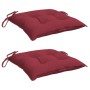 Cojines de palets de jardín 2 uds Oxford rojo tinto 50x50x7 cm en Decoración | Comprar online en Foru.es