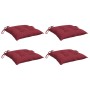 Cojines de palets de jardín 4 uds Oxford rojo tinto 50x50x7 cm en Decoración | Comprar online en Foru.es