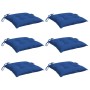 Cojines de palets de jardín 6 uds tela Oxford azul 50x50x7 cm en Decoración | Comprar online en Foru.es
