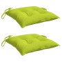 Cojines de palets de jardín 2 uds tela Oxford verde 50x50x7 cm en Decoración | Comprar online en Foru.es